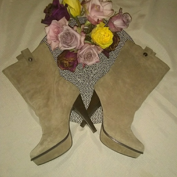 Shoes - Calvin Klein Tan Suede boots